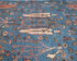 3x5 Blue Khurgeen Afghan Hand Knotted Wool Area Rug